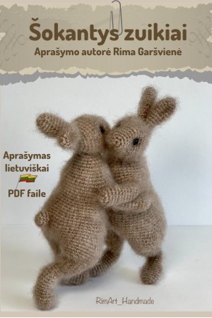 Šokantys zuikiai. Nėrimo aprašymas PDF_LT