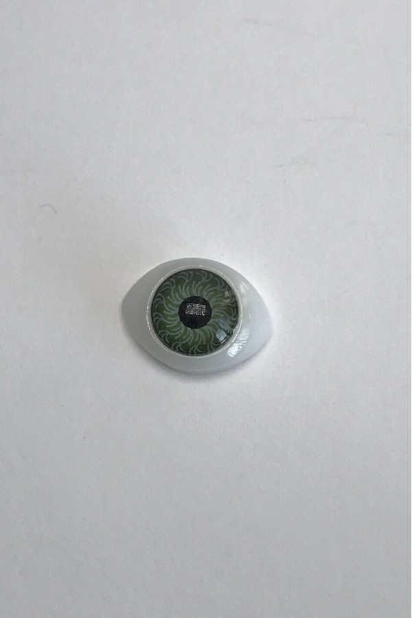 Lėlės akys ovalios, žalios, 14 x 11 mm, 2 vnt.