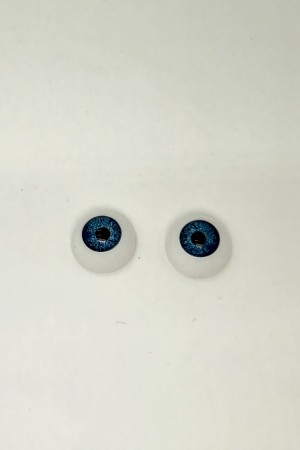 Akys apvalios, mėlynos, 16 mm, 2 vnt.