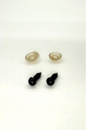 Akys juodos 4 mm, (2 vnt.)