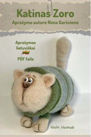 Katinas Zoro. Nėrimo aprašymas PDF_LT